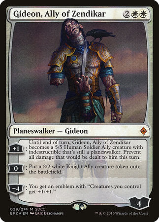 Gideon, Ally of Zendikar SDCC 2016 EXCLUSIVE [San Diego Comic-Con 2016] | Enigma On Main