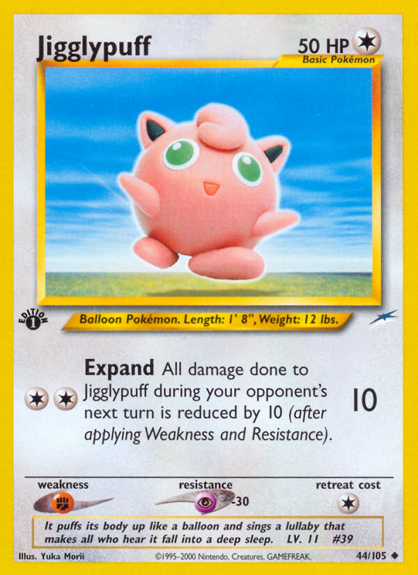 Jigglypuff (44/105) [Neo Destiny 1st Edition] | Enigma On Main