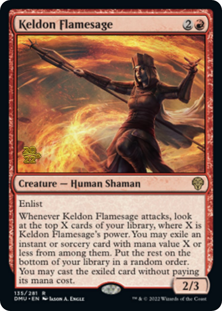 Keldon Flamesage [Dominaria United Prerelease Promos] | Enigma On Main