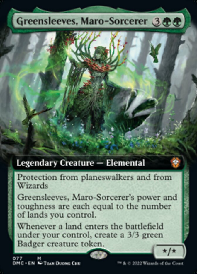 Greensleeves, Maro-Sorcerer (Extended Art) [Dominaria United Commander] | Enigma On Main