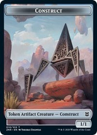 Construct // Kor Warrior Double-sided Token [Zendikar Rising Tokens] | Enigma On Main