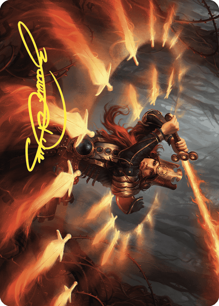 Heartflame Duelist Art Card (Gold-Stamped Signature) [Wilds of Eldraine Art Series] | Enigma On Main