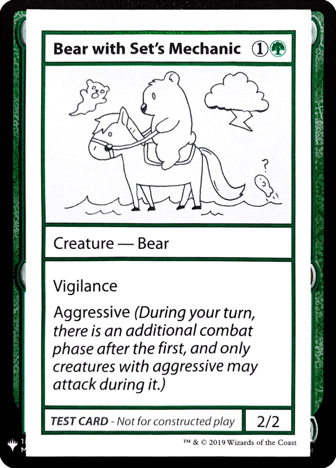 Bear with Set's Mechanic [Mystery Booster Playtest Cards] | Enigma On Main