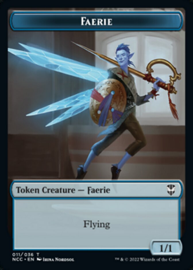 Faerie // Rogue Double-sided Token [Streets of New Capenna Commander Tokens] | Enigma On Main