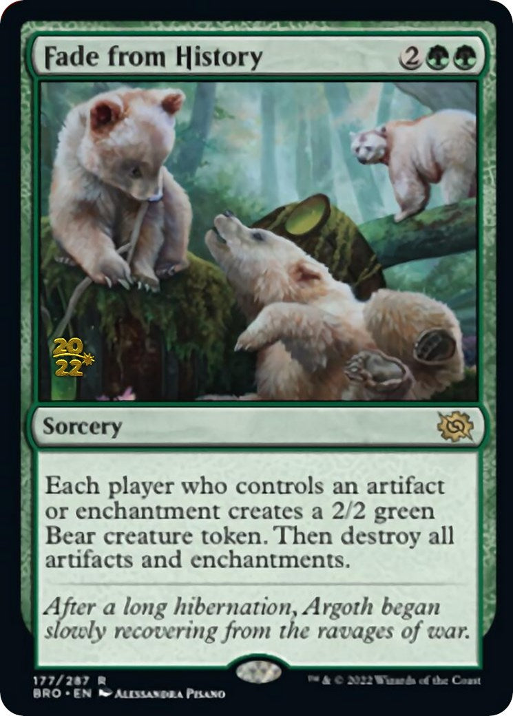 Fade from History [The Brothers' War: Prerelease Promos] | Enigma On Main