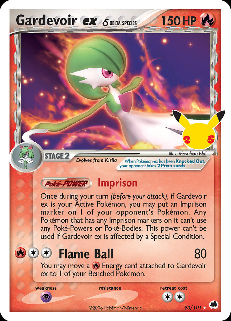 Gardevoir ex (93/101) (Delta Species) [Celebrations: 25th Anniversary - Classic Collection] | Enigma On Main