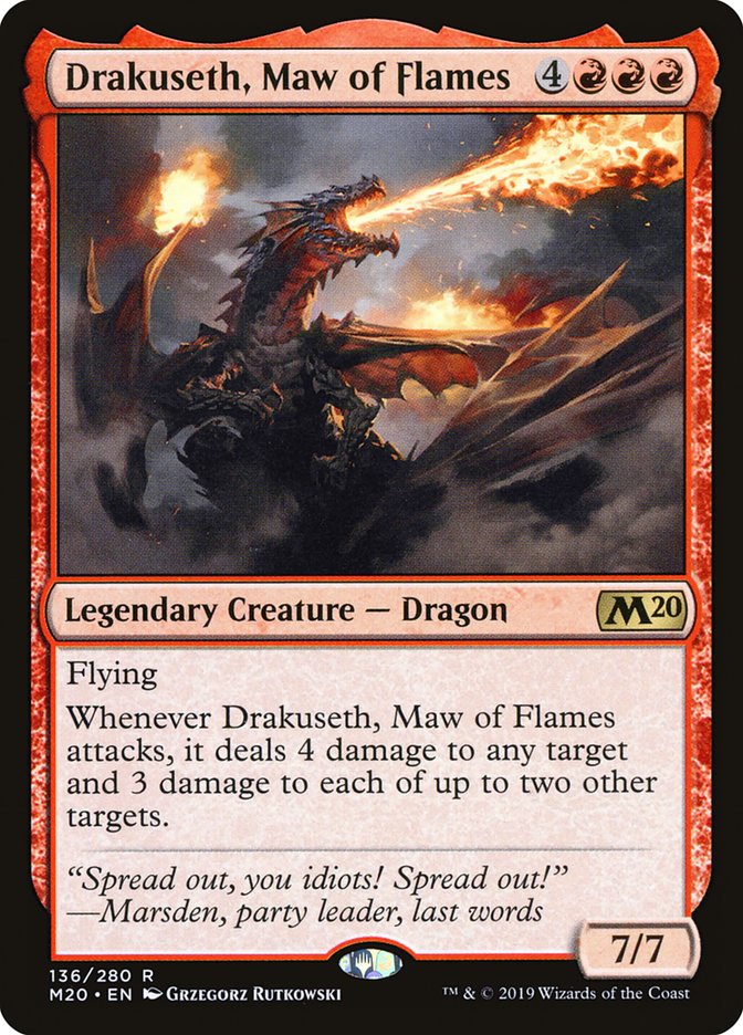 Drakuseth, Maw of Flames [Core Set 2020] | Enigma On Main