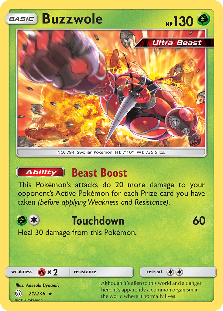 Buzzwole (21/236) [Sun & Moon: Cosmic Eclipse] | Enigma On Main