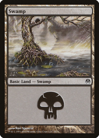 Swamp (34) [Duel Decks: Phyrexia vs. the Coalition] | Enigma On Main