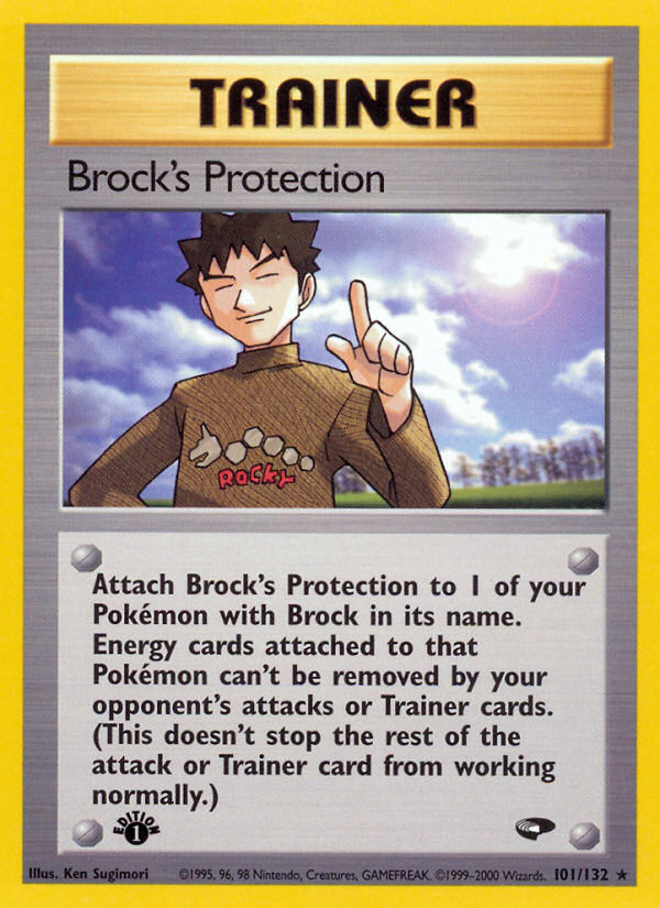 Brock's Protection (101/132) [Gym Challenge 1st Edition] | Enigma On Main