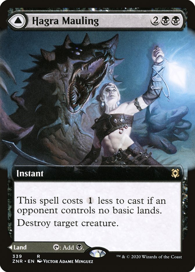 Hagra Mauling // Hagra Broodpit (Extended Art) [Zendikar Rising] | Enigma On Main