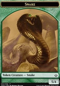 Snake // Warrior Double-sided Token [Hour of Devastation Tokens] | Enigma On Main