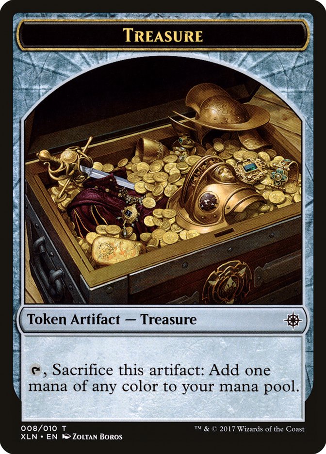 Treasure (008/010) [Ixalan Tokens] | Enigma On Main