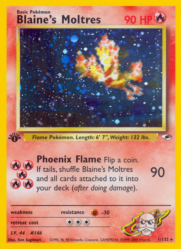 Blaine's Moltres (1/132) [Gym Heroes 1st Edition] | Enigma On Main