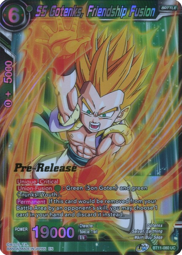 SS Gotenks, Friendship Fusion (BT11-080) [Vermilion Bloodline Prerelease Promos] | Enigma On Main