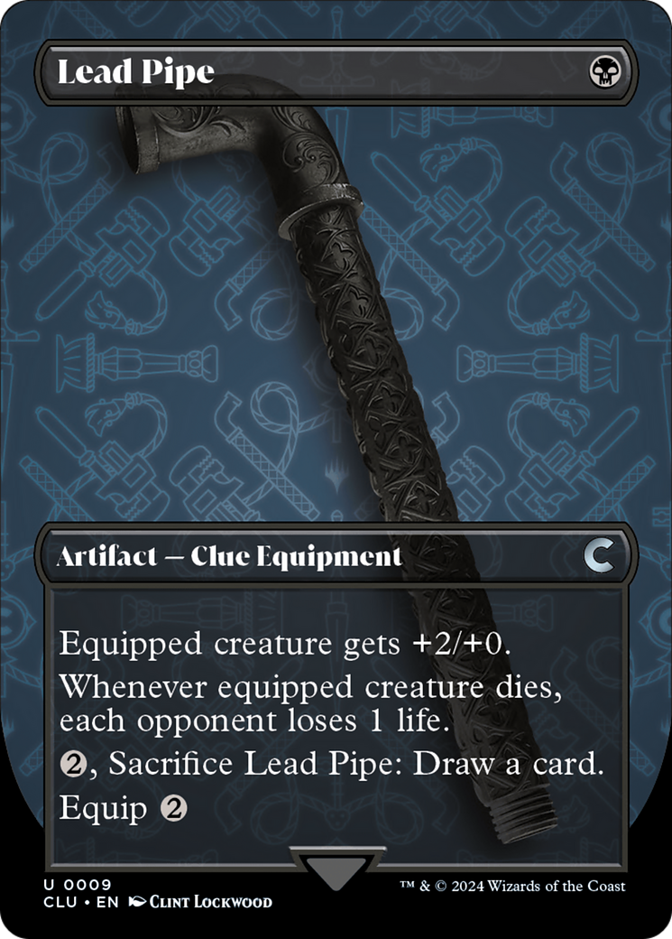 Lead Pipe (Borderless) [Ravnica: Clue Edition] | Enigma On Main