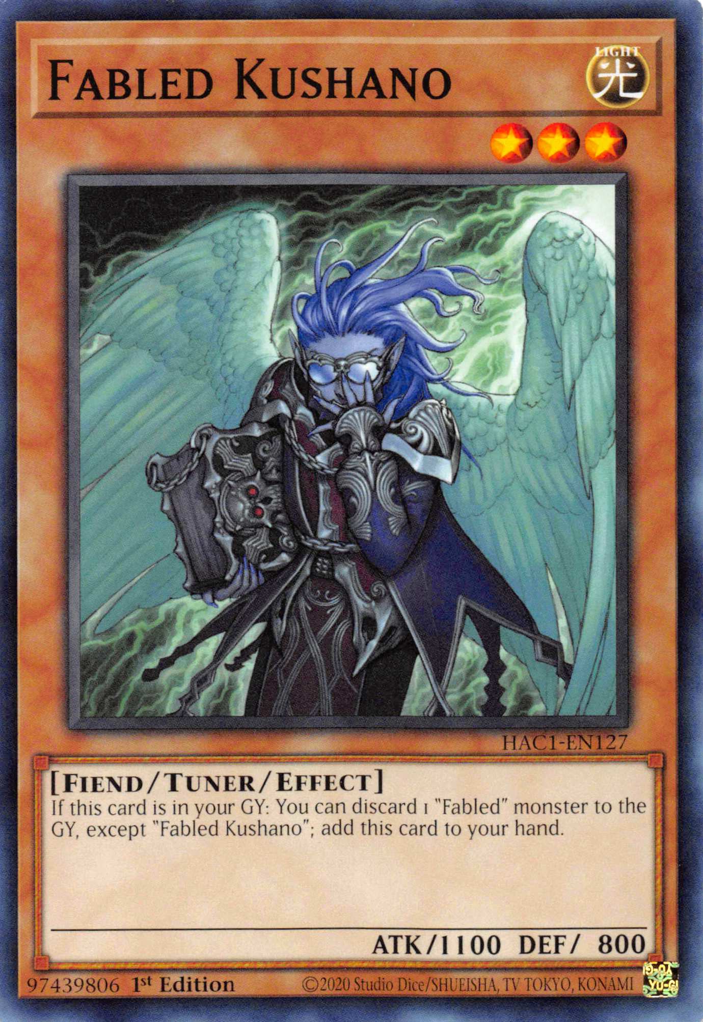 Fabled Kushano [HAC1-EN127] Common | Enigma On Main