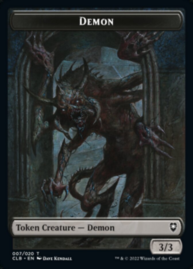 Demon Token [Commander Legends: Battle for Baldur's Gate Tokens] | Enigma On Main