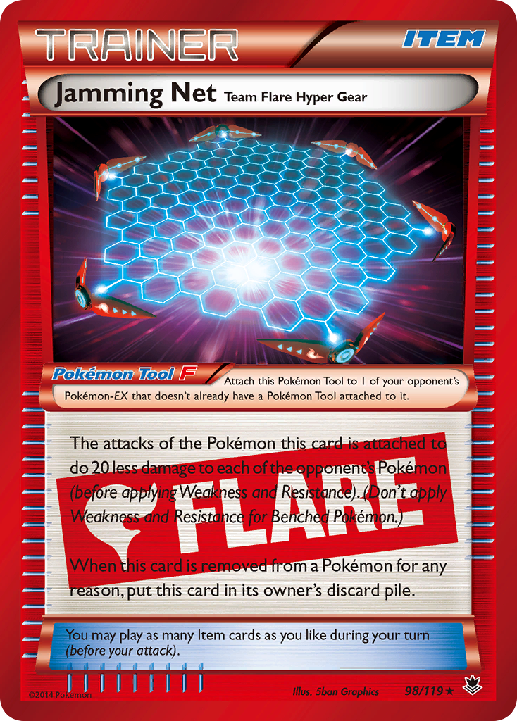 Jamming Net Team Flare Hyper Gear (98/119) [XY: Phantom Forces] | Enigma On Main