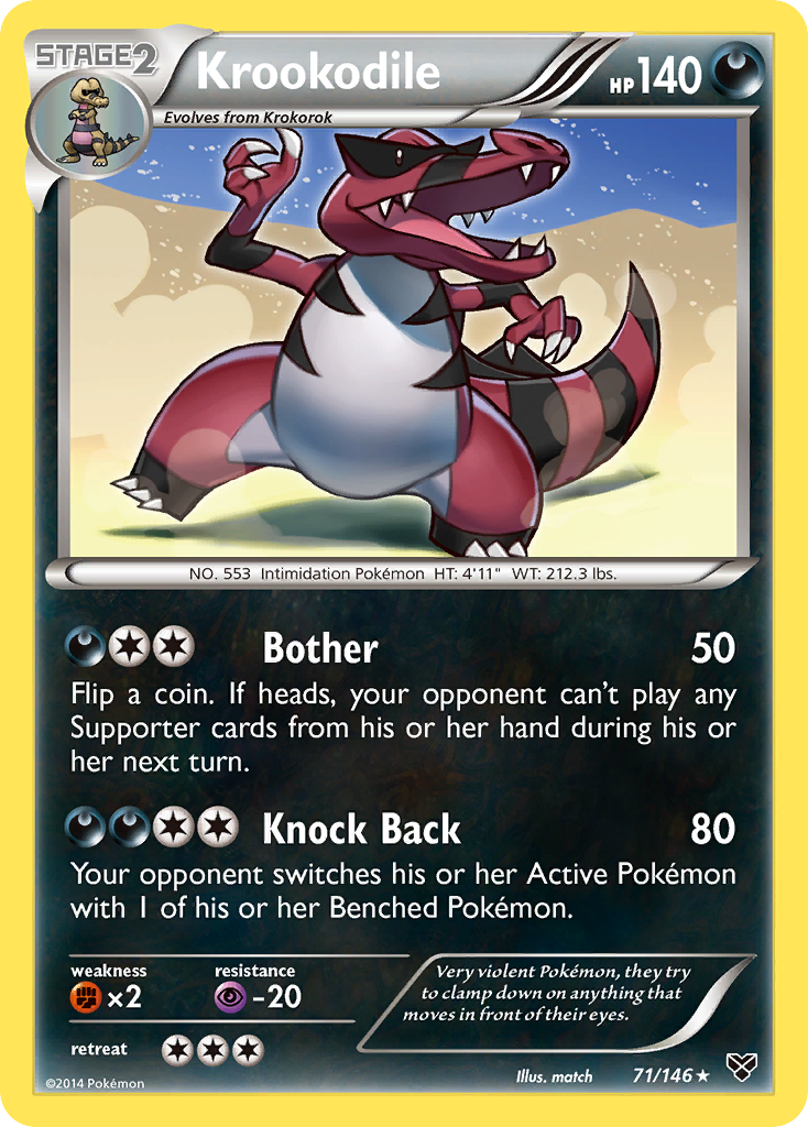 Krookodile (71/146) [XY: Base Set] | Enigma On Main