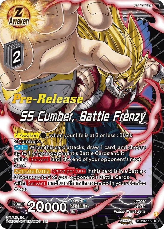 SS Cumber, Battle Frenzy (BT20-115) [Power Absorbed Prerelease Promos] | Enigma On Main