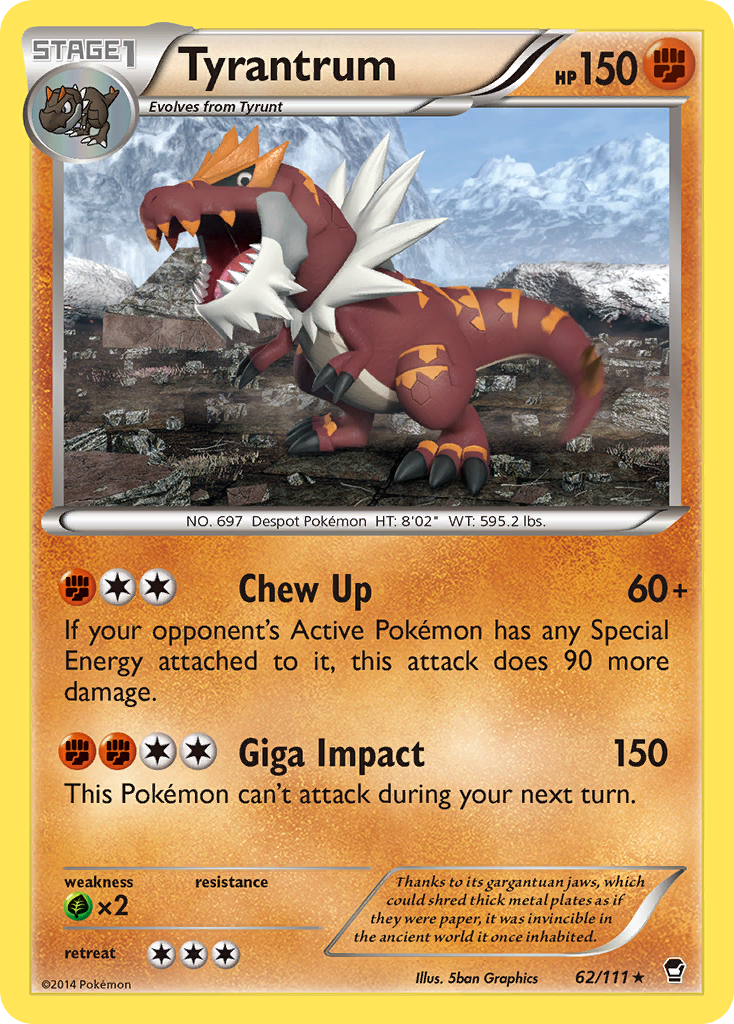 Tyrantrum (62/111) [XY: Furious Fists] | Enigma On Main