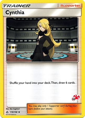 Cynthia (119/156) (Charizard Stamp #59) [Battle Academy 2020] | Enigma On Main