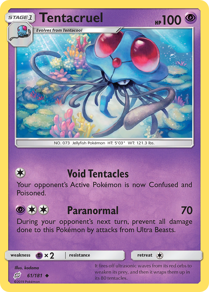 Tentacruel (61/181) [Sun & Moon: Team Up] | Enigma On Main