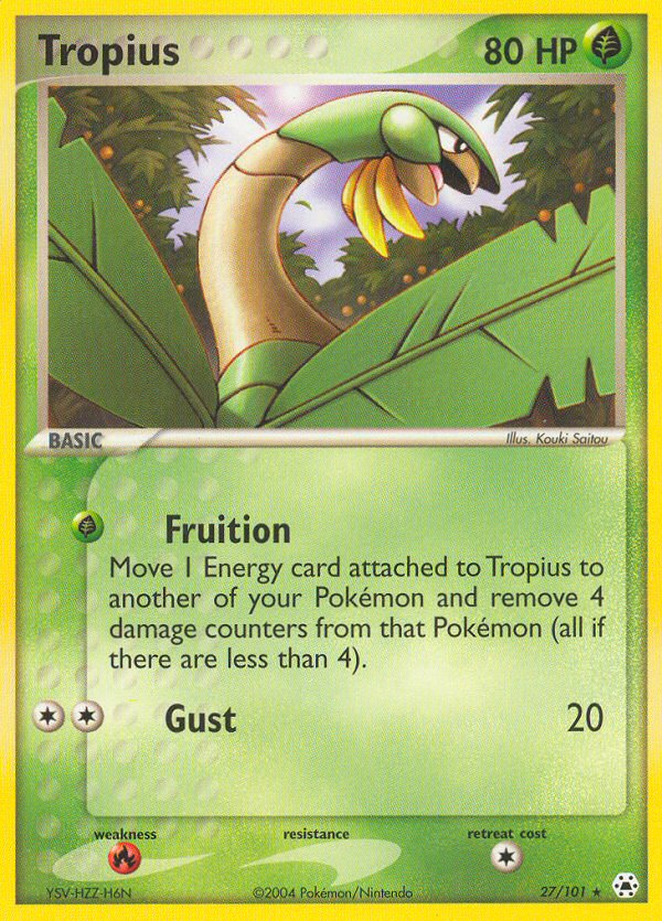 Tropius (27/101) [EX: Hidden Legends] | Enigma On Main