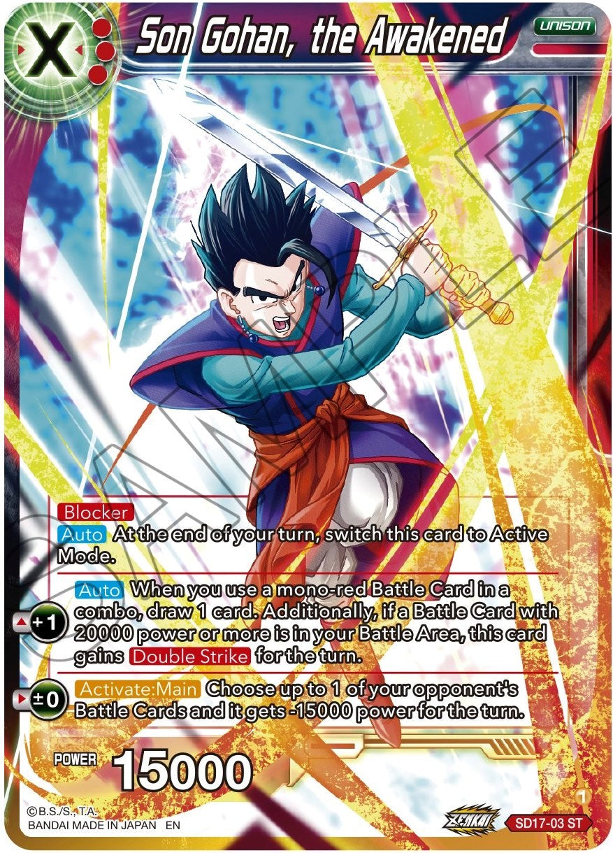 Son Gohan, the Awakened (SD17-03) [Dawn of the Z-Legends] | Enigma On Main