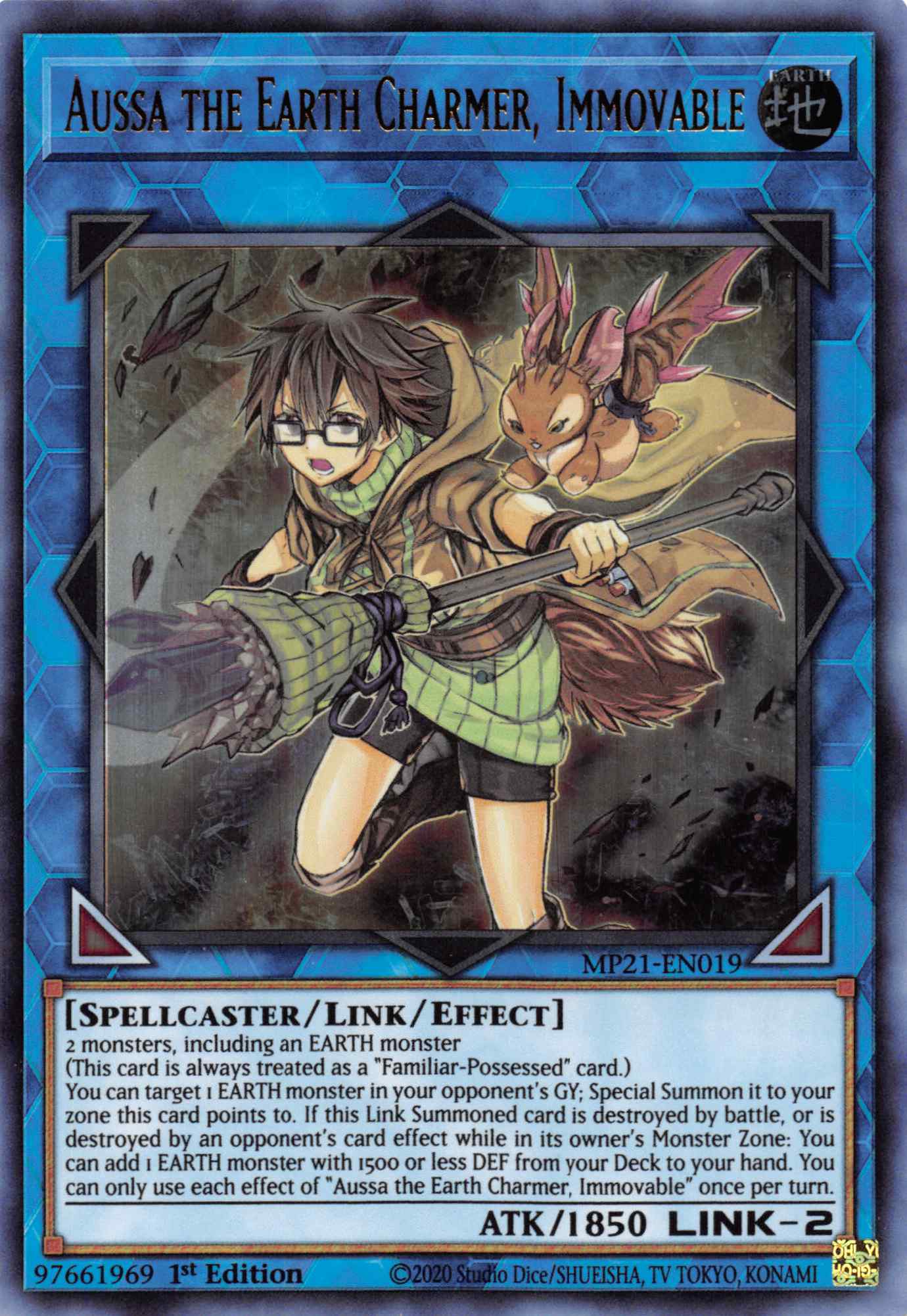 Aussa the Earth Charmer, Immovable [MP21-EN019] Ultra Rare | Enigma On Main