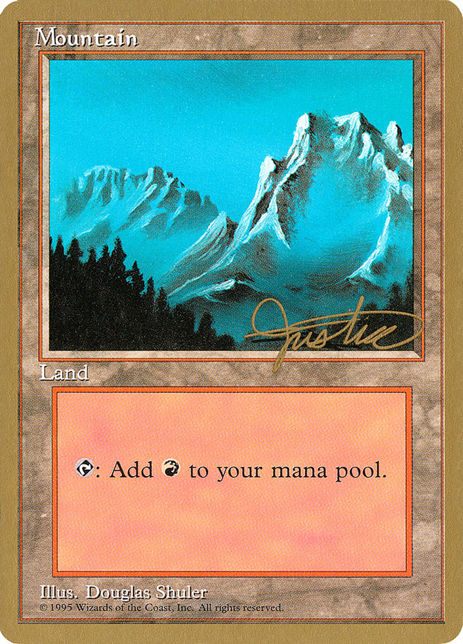 Mountain (mj374) (Mark Justice) [Pro Tour Collector Set] | Enigma On Main