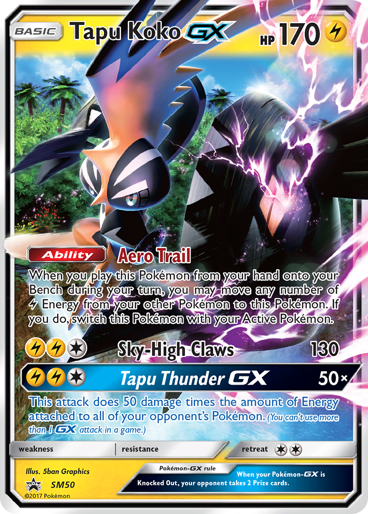 Tapu Koko GX (SM50) [Sun & Moon: Black Star Promos] | Enigma On Main