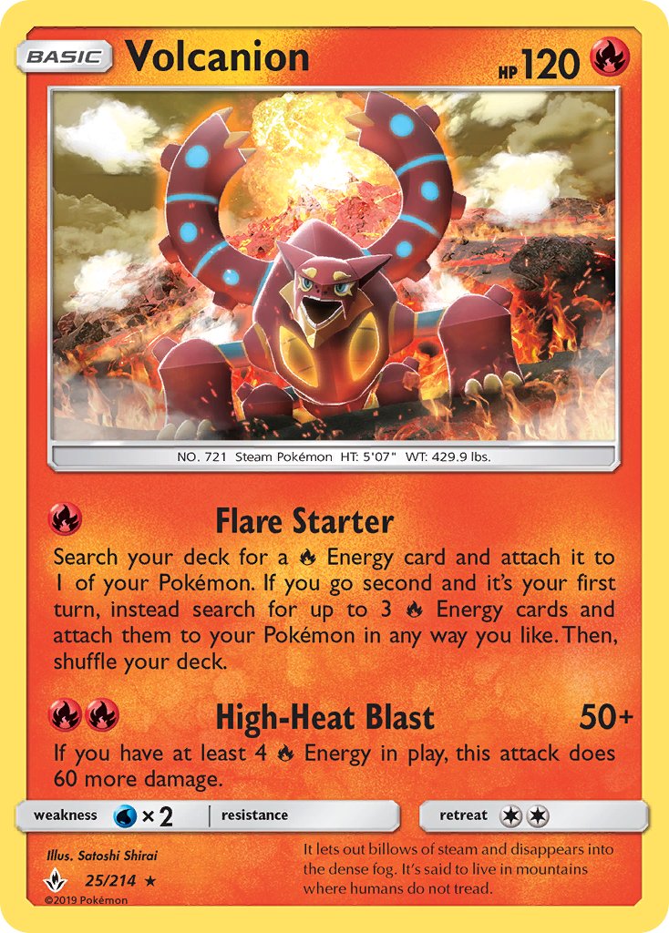 Volcanion (25/214) (Theme Deck Exclusive) [Sun & Moon: Unbroken Bonds] | Enigma On Main