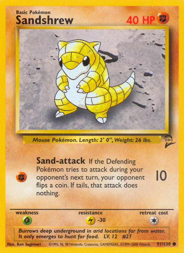 Sandshrew (91/130) [Base Set 2] | Enigma On Main