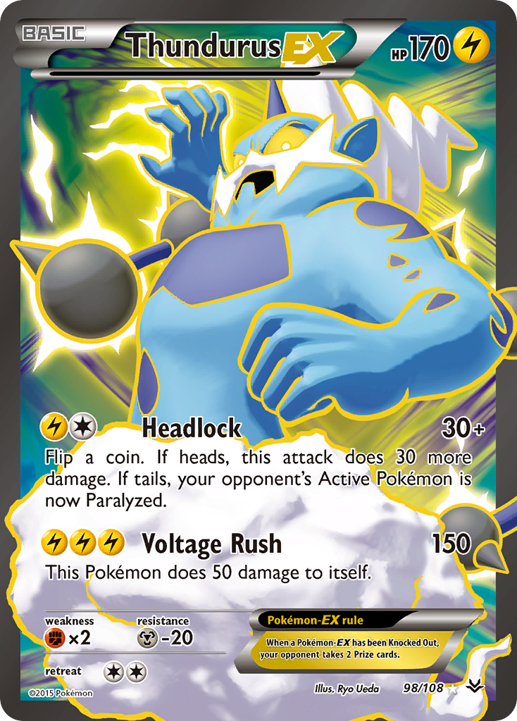 Thundurus EX (98/108) [XY: Roaring Skies] | Enigma On Main