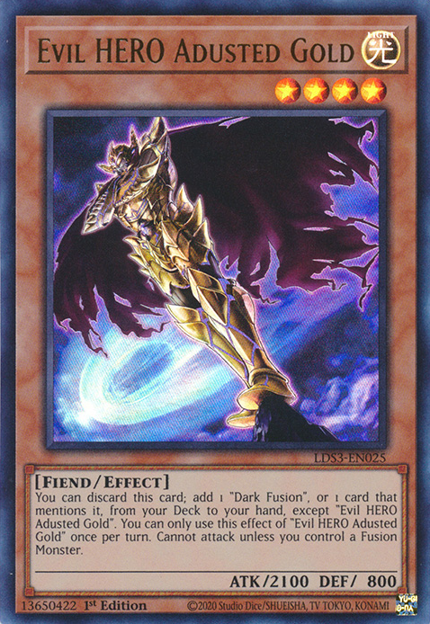 Evil HERO Adusted Gold [LDS3-EN025] Ultra Rare | Enigma On Main