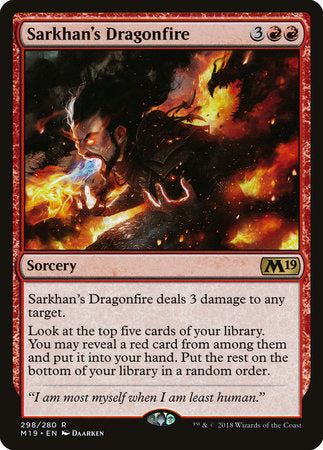 Sarkhan's Dragonfire [Core Set 2019] | Enigma On Main