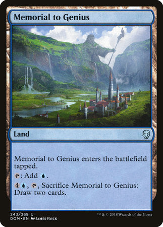 Memorial to Genius [Dominaria] | Enigma On Main