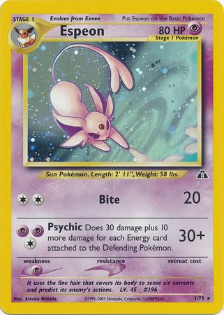 Espeon (1/75) [Neo Discovery Unlimited] | Enigma On Main