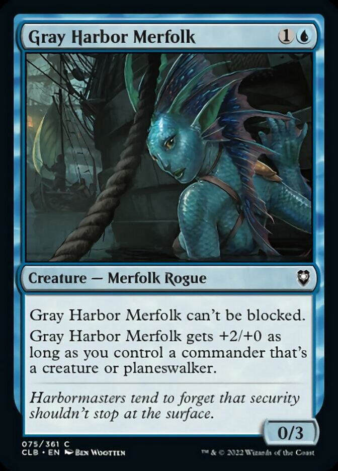 Gray Harbor Merfolk [Commander Legends: Battle for Baldur's Gate] | Enigma On Main