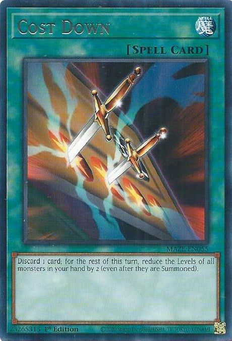 Cost Down [MAZE-EN055] Rare | Enigma On Main