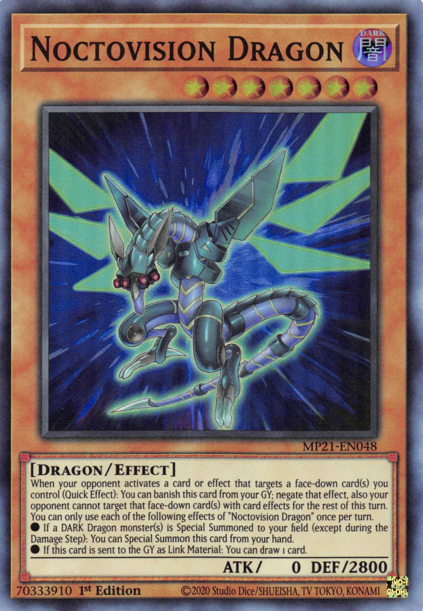 Noctovision Dragon [MP21-EN048] Super Rare | Enigma On Main