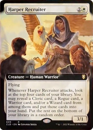 Harper Recruiter (Extended Art) [Commander Legends: Battle for Baldur's Gate] | Enigma On Main