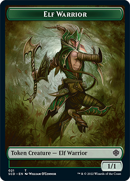 Elf Warrior // Soldier Double-Sided Token [Starter Commander Decks] | Enigma On Main