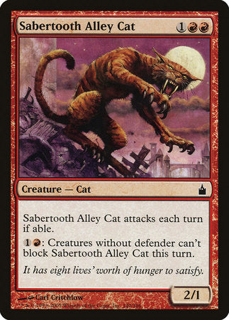 Sabertooth Alley Cat [Ravnica: City of Guilds] | Enigma On Main
