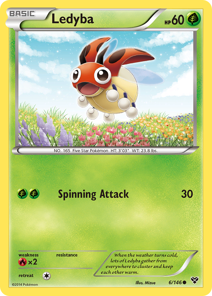 Ledyba (6/146) [XY: Base Set] | Enigma On Main