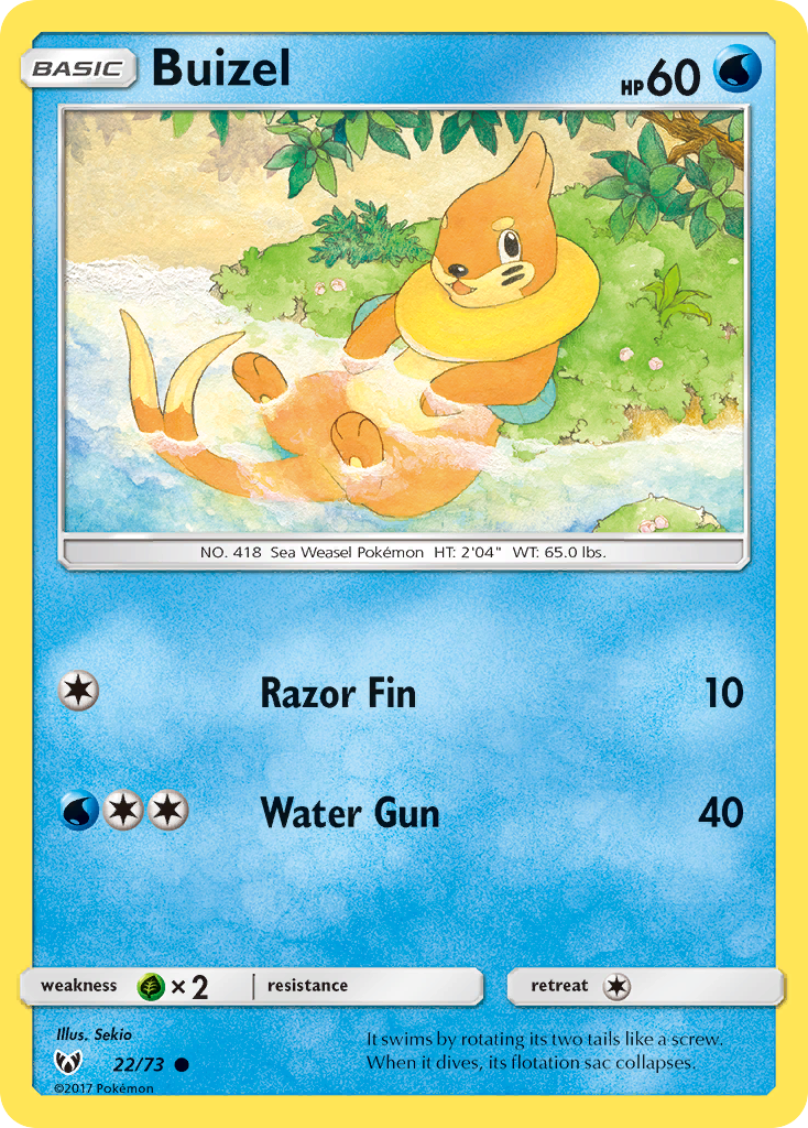 Buizel (22/73) [Sun & Moon: Shining Legends] | Enigma On Main