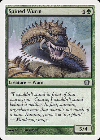 Spined Wurm [Eighth Edition] | Enigma On Main