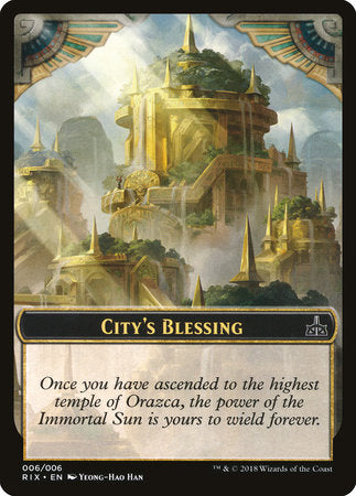 City's Blessing Token (006) [Rivals of Ixalan Tokens] | Enigma On Main